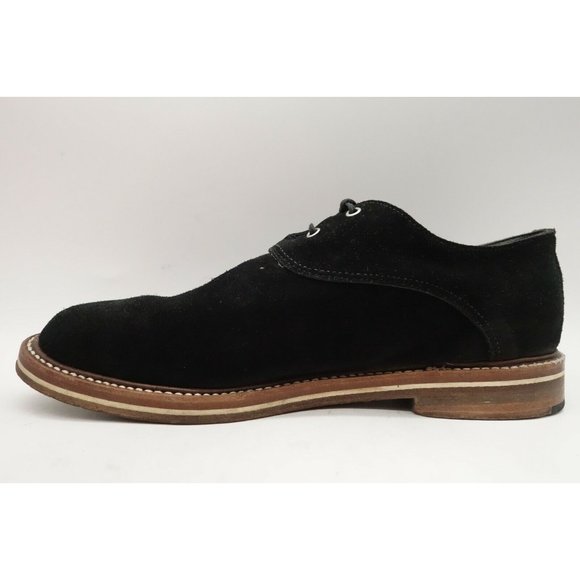 Helm Black Suede Leather Dress Casual Lace Up Oxfords Shoes Men\'s 10.5 D main image 10